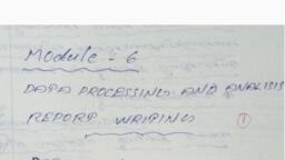 Module 6 Data Processing Analysis And Report Writing - Research ...