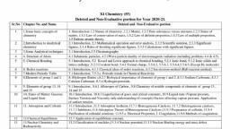 Chemistry Reduced Syllabus Chemistry Notes Teachmint