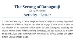 A brief explanation about character sketch of Hasan seran of ranaganji   Brainlyin