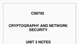 Unit 4 CS8792 CNS.pdf - Cryptography And Network - Notes