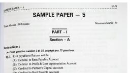 Practice Paper 2 Accounts Mcq Test Teachmint