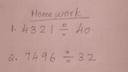 Division - MATHEMATICS - Assignment - Teachmint