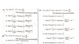 Differentiation Mathematics Mcq Test Teachmint