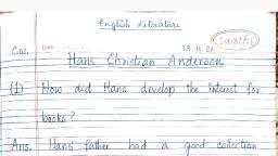 Class 3 English_2.pdf - English Literature - Notes - Teachmint