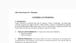 chapter10 control statements.docx - Computer Science - Free PDF ...