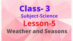 Class 3, Science,Lesson5. - EVS - Free PDF Download 2026