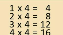 4 Table - Maths - Assignment - Teachmint