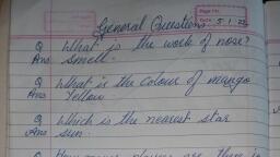 General Questions - General Knowledge - Notes - Teachmint