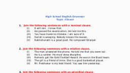 assignment clause english
