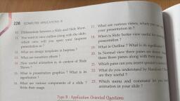 Ch-9 Solve It - Computer Application - Assignment - Teachmint