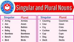 assignment singular and plural