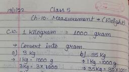 Chapter 10 Measurement - Maths - Free PDF Download 2026