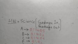Science(Garbage In, Garbage Out)(HW as attachments) - Maths ...