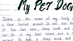Essay- My Pet Dog - English - Notes - Teachmint