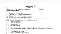 Assignments On How Do Organism Reproduce. - Biology - Assignment ...