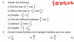 Maths Slip Test - TEACHER - PUSHPA - Subjective Test - Teachmint