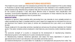 Manufacturing(1).pdf - MANUFACTURING INDUSTRIES - Notes - Teachmint