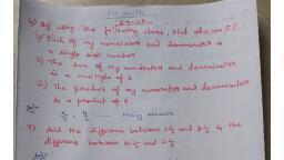 6th Maths Study material - TEACHER - PUSHPA - Notes - Teachmint