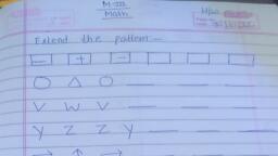 Patterns - Maths - Assignment - Teachmint