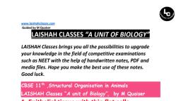 Chapter - 7 - Biology - Notes - Teachmint