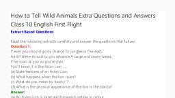 How..Wild  ..pdf - English - Notes - Teachmint