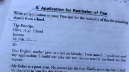 application for school fees concession