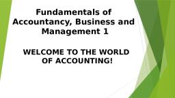 Introduction To Accounting - FABM - Notes - Teachmint