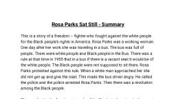 Kerala Syllabus 8th Standard English Solutions Unit 3 Chapter 2 Rosa Parks  Sat Still - HSSLive