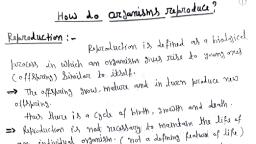 Reproduction Class 10.pdf - Biology - Notes - Teachmint