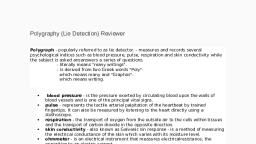 Polygraph Reviewer - Lie Detection Techniques - Free PDF Download 2026