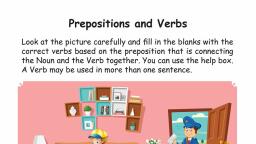 Preposition Exercises - English - Notes - Teachmint