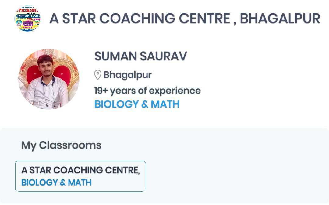 A STAR COACHING CENTER,BHAGALPUR; Online Classes; Teach Online; Online Teaching; Virtual Classroom