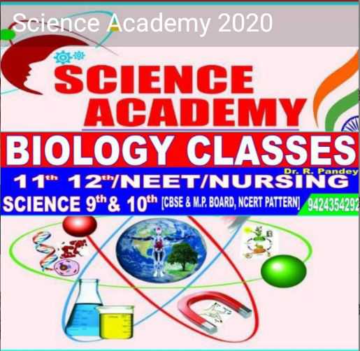 Dr. R.Pandey Biology Classes Science Academy | Teachmint