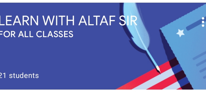 LEARN WITH ALTAF SIR; Online Classes; Teach Online; Online Teaching; Virtual Classroom