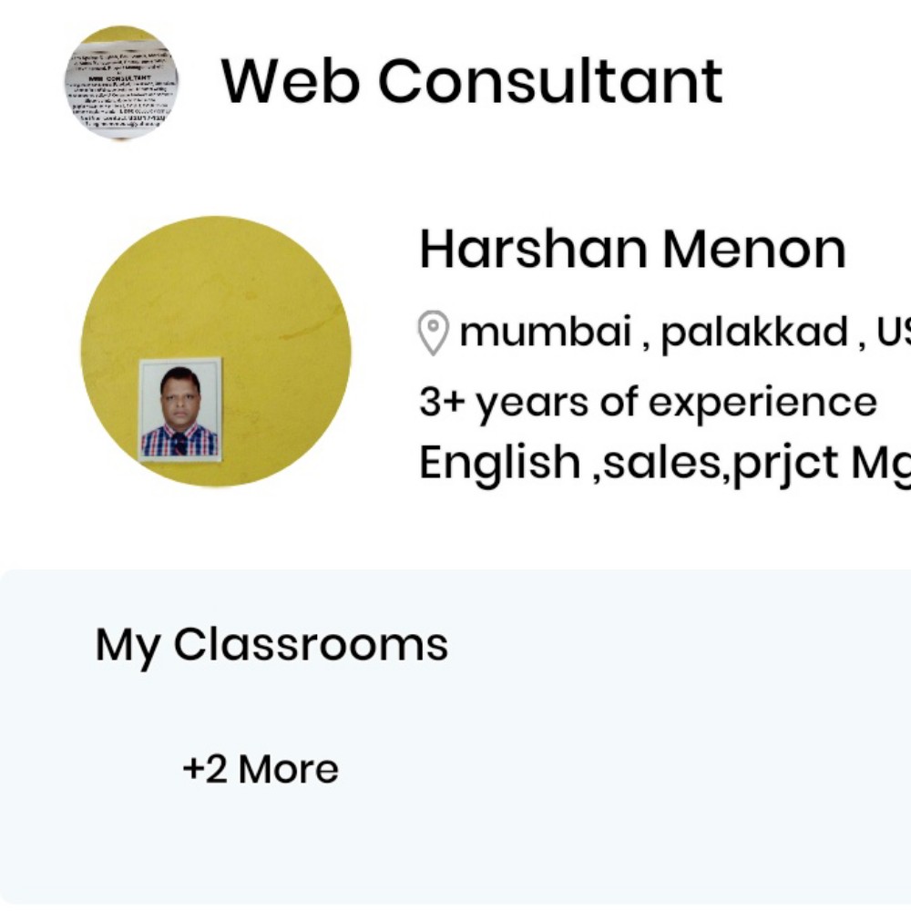 Web Consultant; Online Classes; Teach Online; Online Teaching; Virtual Classroom