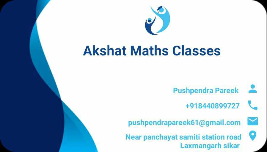 AKSHAT MATHS CLASSES; Online Classes; Teach Online; Online Teaching; Virtual Classroom