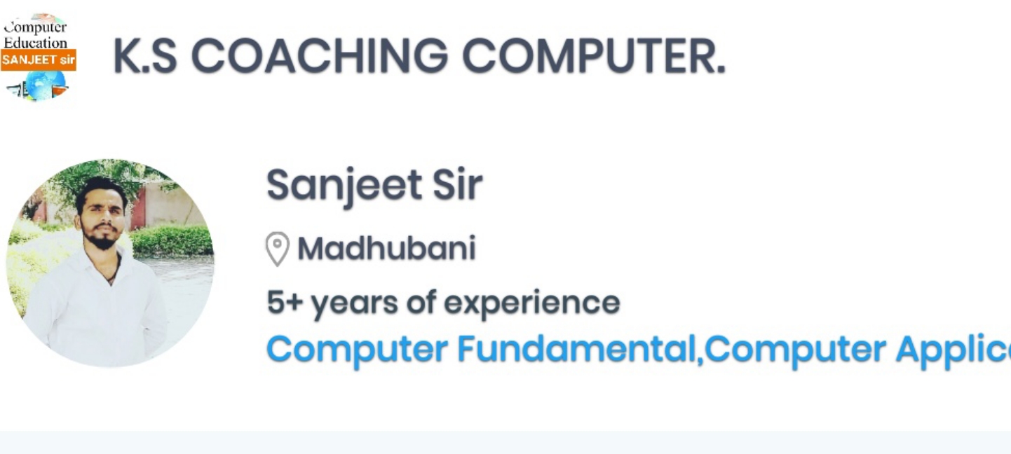 K.S COACHING COMPUTER.; Online Classes; Teach Online; Online Teaching; Virtual Classroom