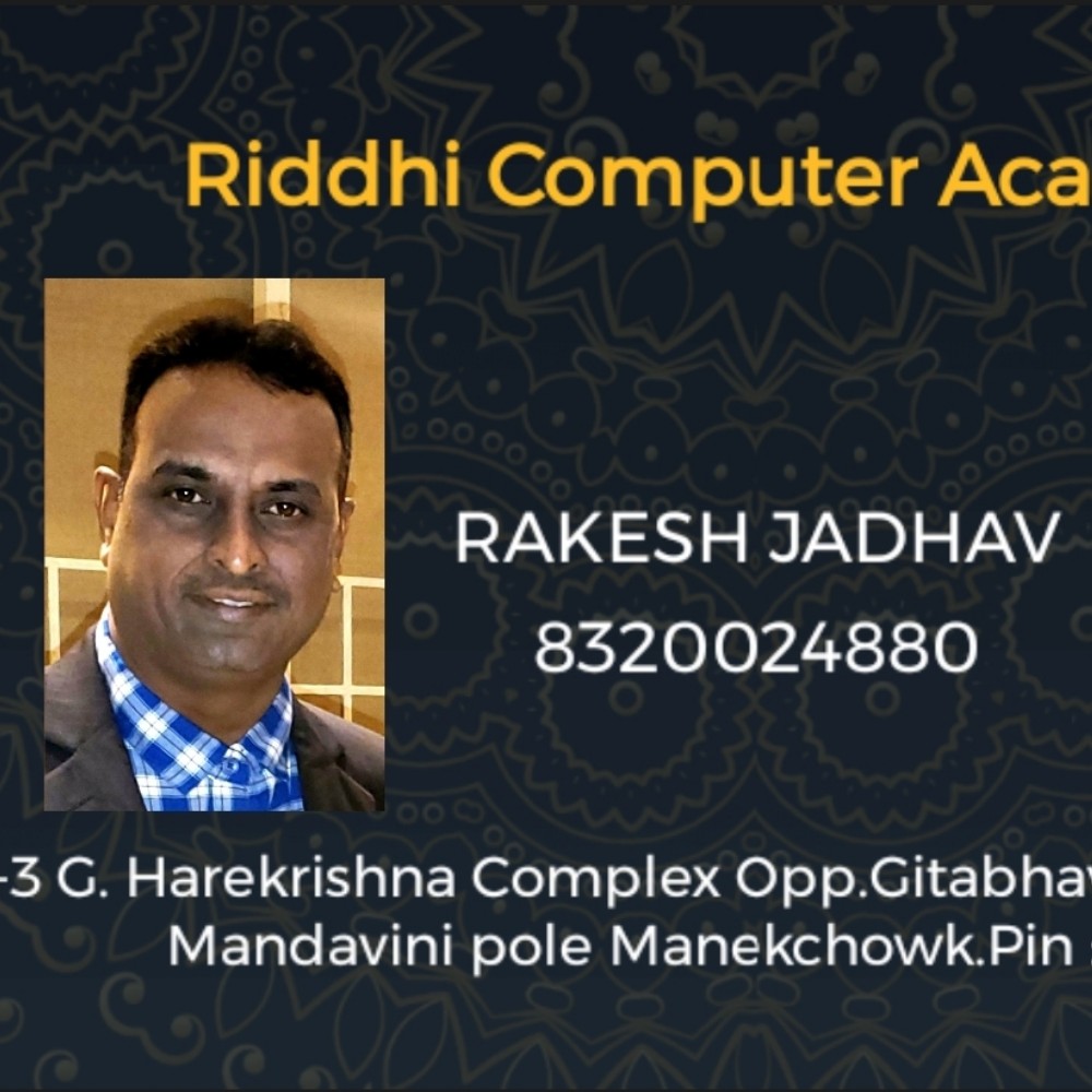 Riddhi Computer Academy; Online Classes; Teach Online; Online Teaching; Virtual Classroom