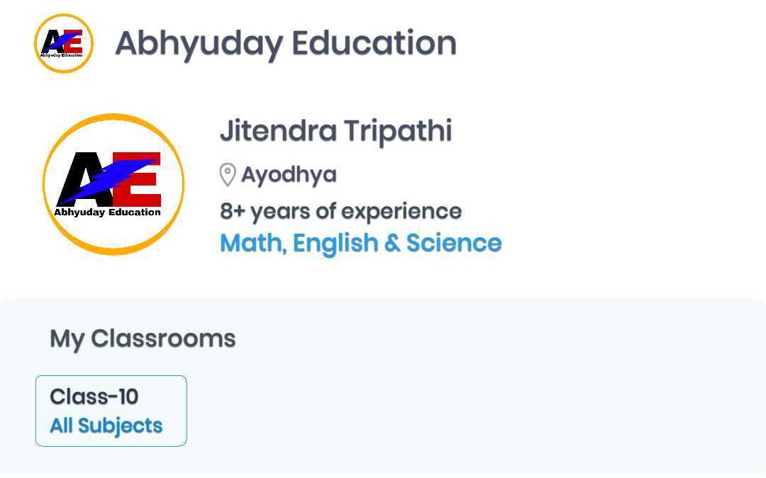 Abhyuday Education; Online Classes; Teach Online; Online Teaching; Virtual Classroom