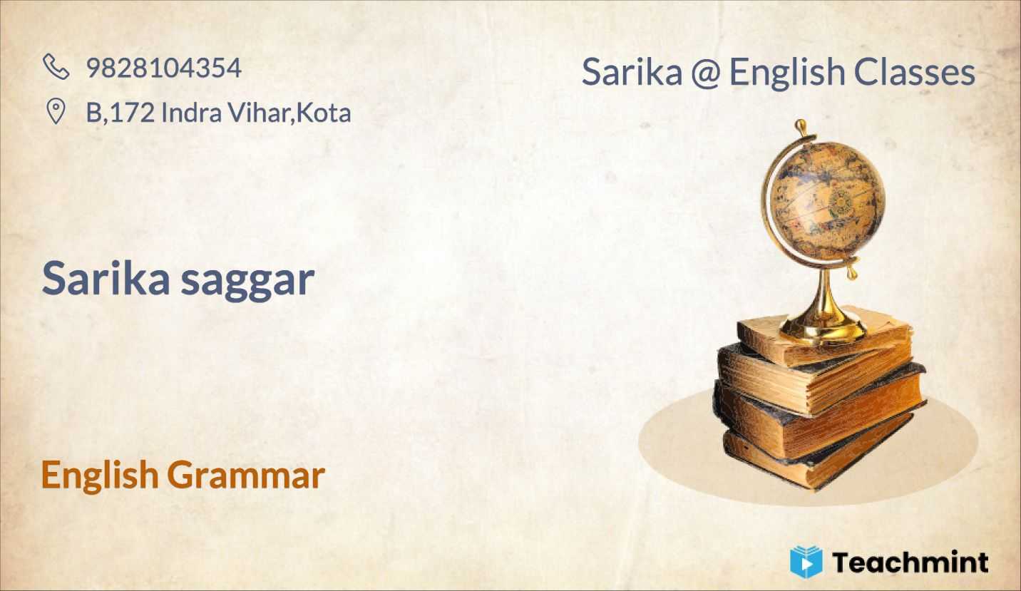 sarika-english-classes-teachmint