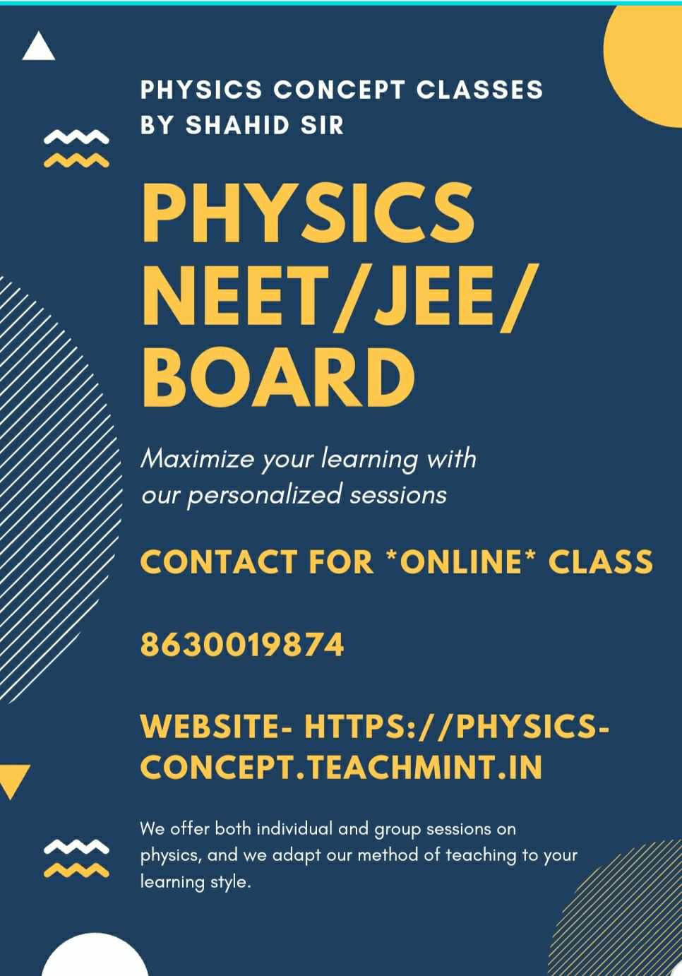 Physics Concept Classes | Teachmint