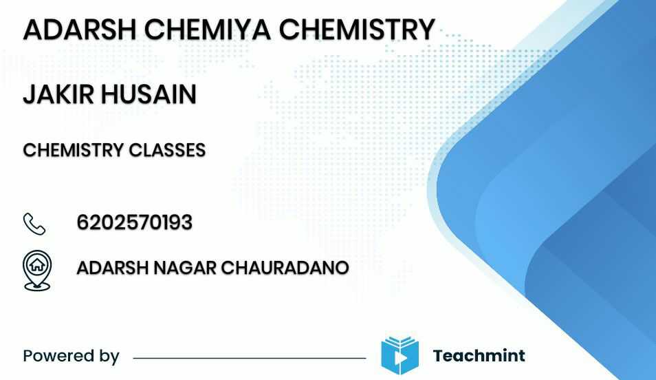 ADARSH CHEMIYA CHEMISTRY CENTRE; Online Classes; Teach Online; Online Teaching; Virtual Classroom