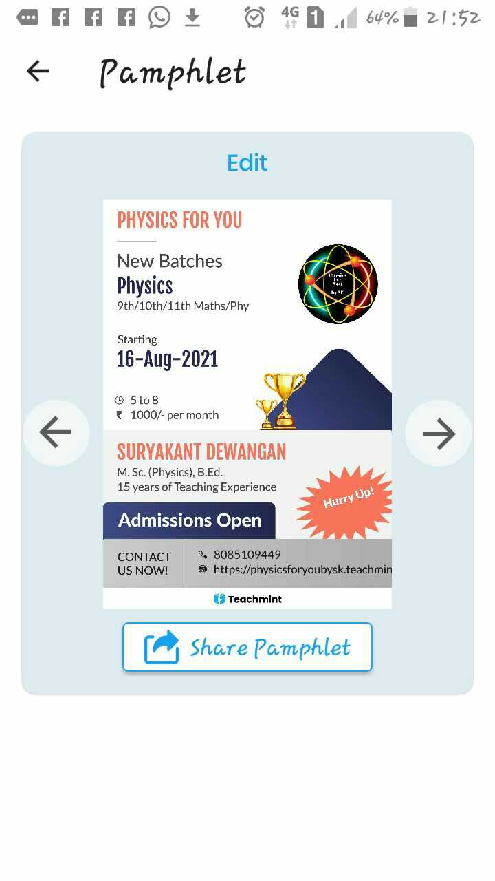 Physics For You; Online Classes; Teach Online; Online Teaching; Virtual Classroom