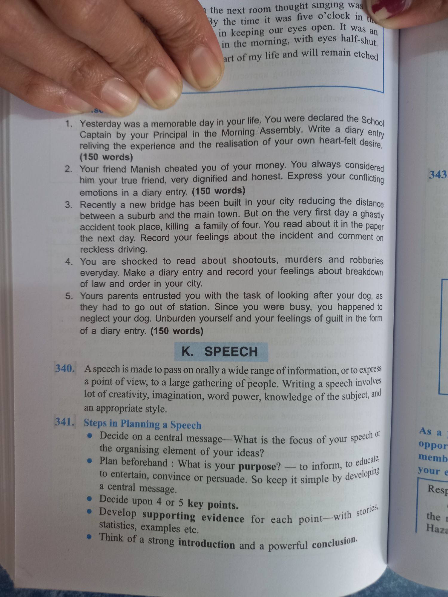 how to write a speech