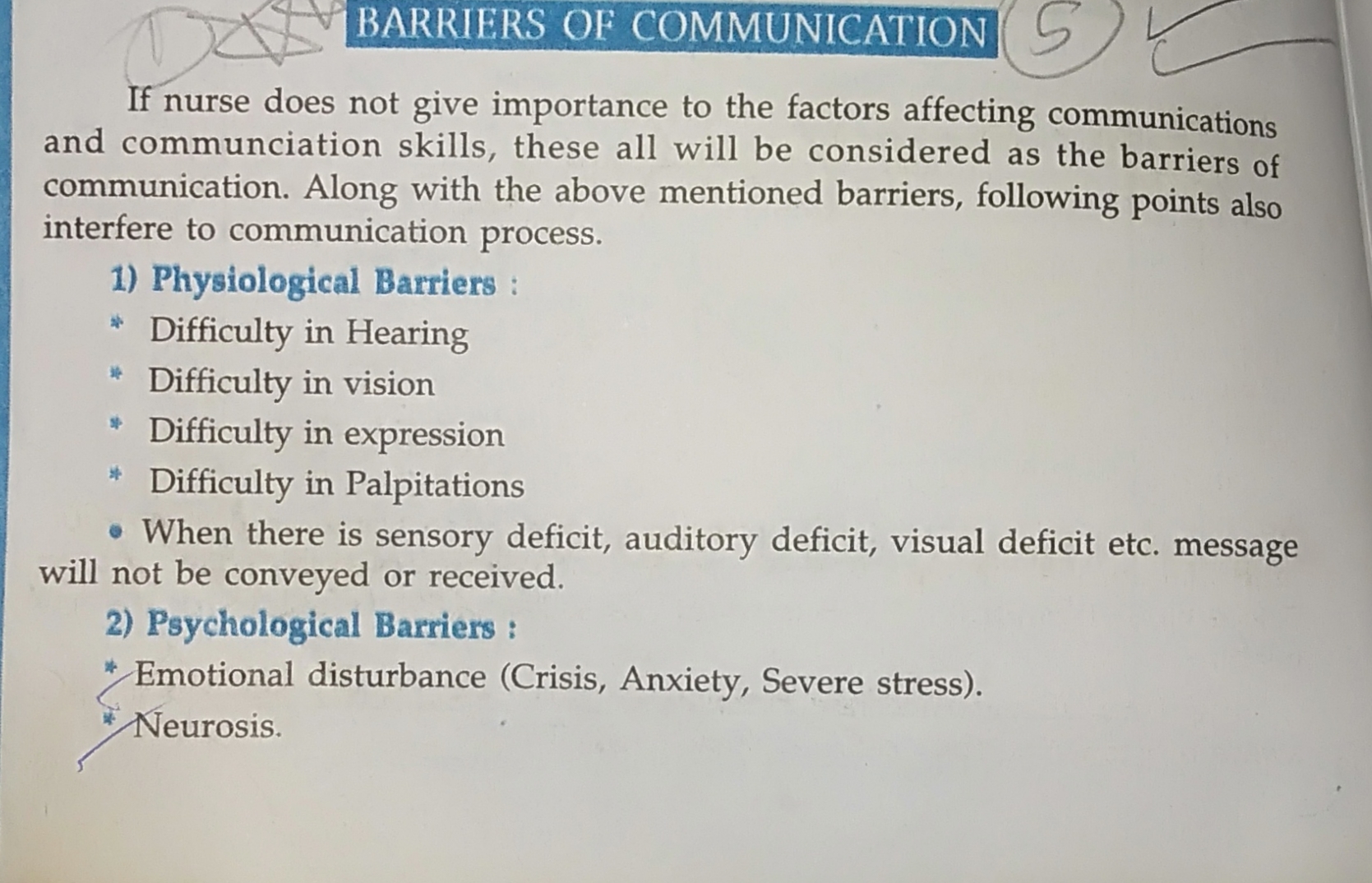 physiological barriers to communication