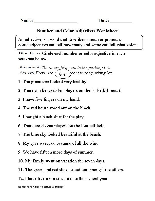 adjectives english grammar notes teachmint