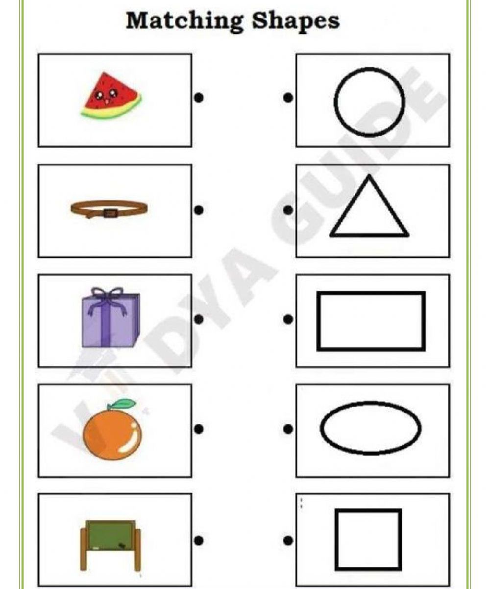 matching the shapes subject maths assignment teachmint