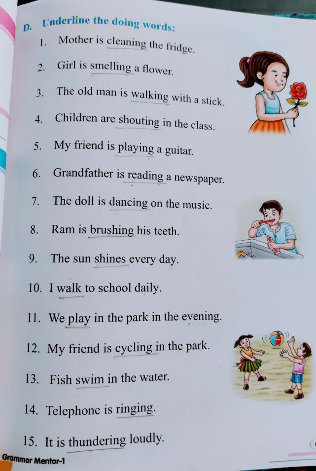 english grammar assignment for class 10