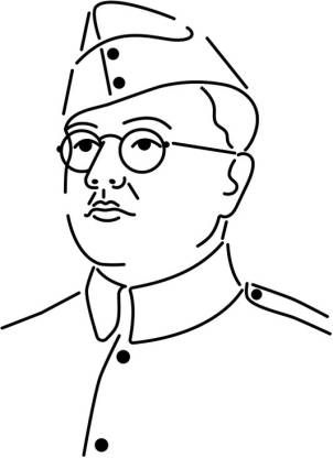 Perfect Pencil Sketch Of Netaji Subhash Chandra Bose | DesiPainters.com