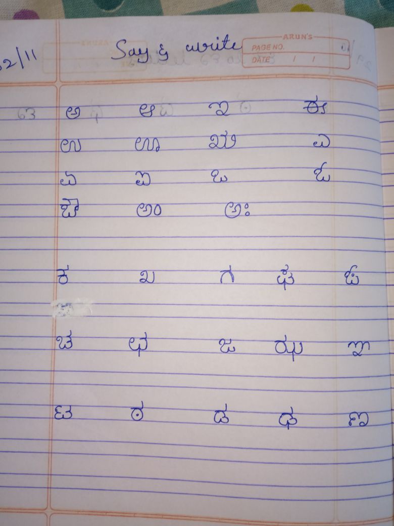 assignment name in kannada